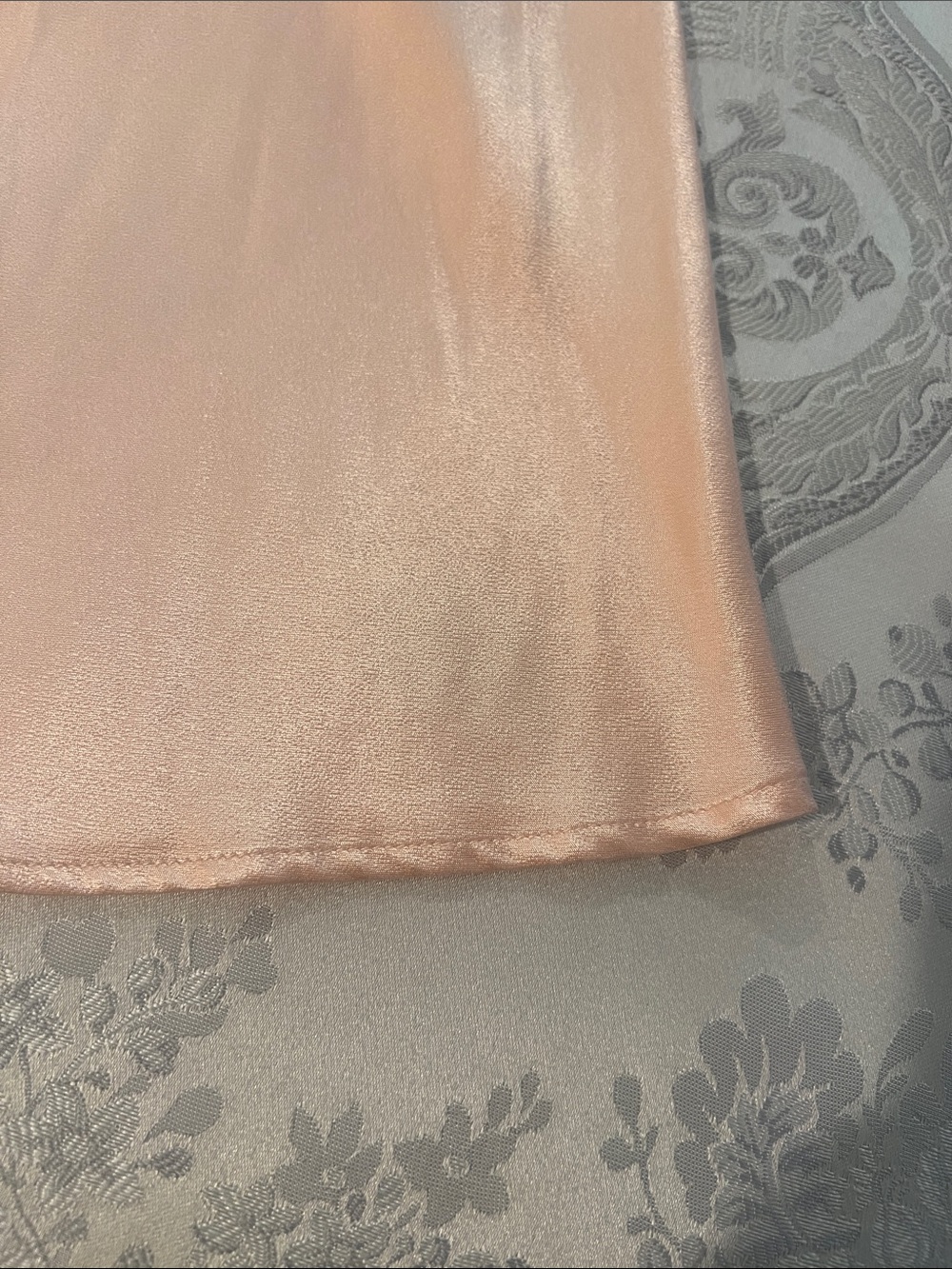 Rouje Pale Blush Satin Maxi Skirt - Picture 4 of 4